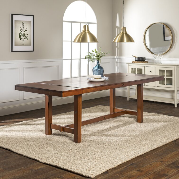 Loon Peak® Freya Extendable Trestle Dining Table And Reviews Wayfair